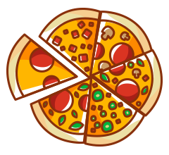 Pizza Pequena – 25cm – 4 fatias